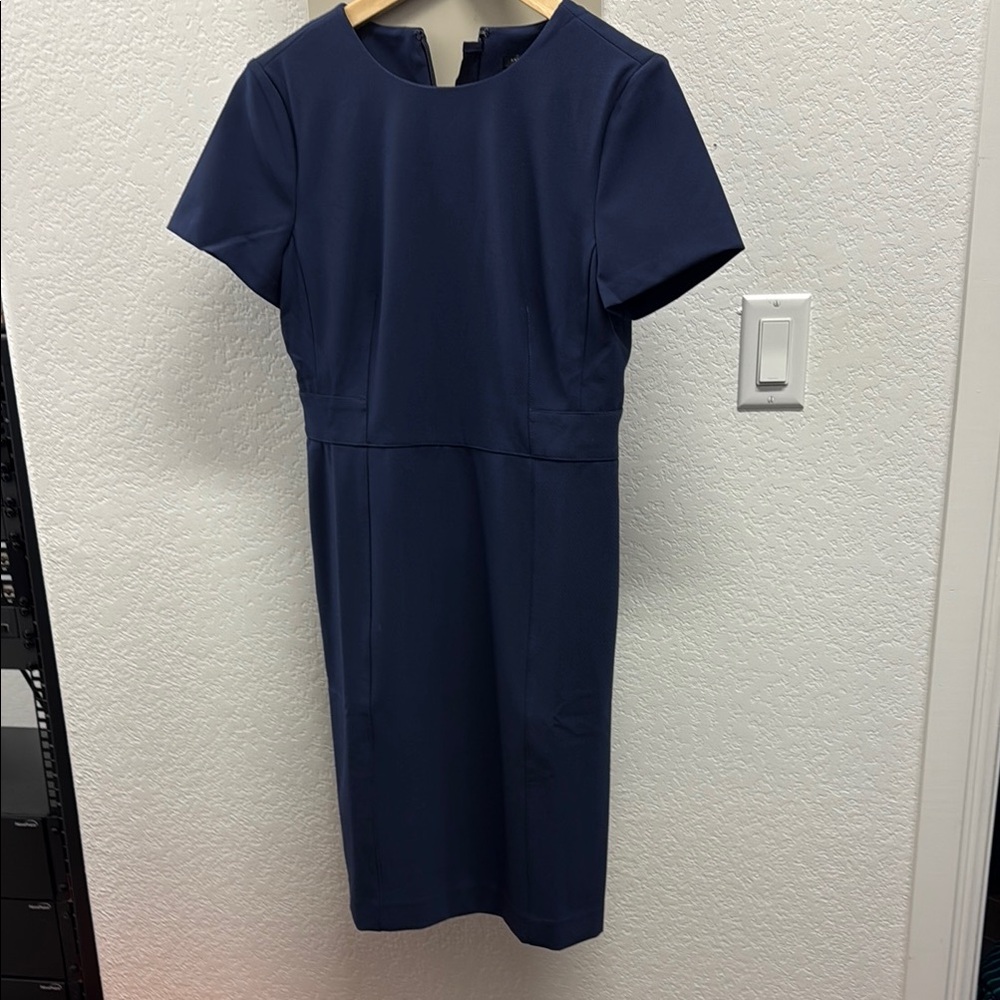 NWT Ann Taylor Elegant Navy Blue Dress